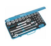 HAZET Jeu de clés à douilles 905 ∙ Carré creux 12,5 mm (1/2 pouce) ∙ Profil Traction à 6 pans extérieurs ∙ Nombre d'outils : 30 HAZET Quantité:1