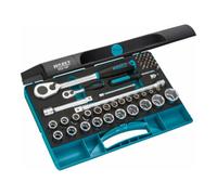 HAZET Jeu de clés à douilles HAZET Carré creux 12,5 mm (1/2 pouce) Nombre d'outils : 47 Quantité:1