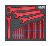 HAZET jeu de clés à fourche isolées 163-542/18 profil hexagonal extérieur 7 - 32 Nombre d'outils : 18 HAZET Quantité:1