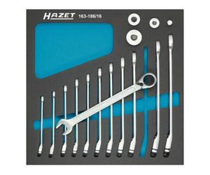 HAZET Jeu de clés mixtes à cliquet avec des adaptateurs carrés HAZET Quantité:1