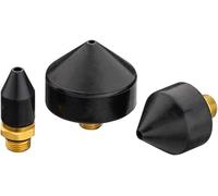HAZET Jeu de cônes 9040-42/3, Pour le nettoyage à l'air comprimé des conduites, 3 embouts coniques 13, 25, 35 mm, Adaptable au pistolet de soufflage 2 voies 9040-4