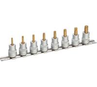 HAZET Jeu de douilles 8802T/8H Carré creux 10 mm (3/8 pouces) Intérieur TORX profil T 15 - T 50 Nombre d'outils : 8