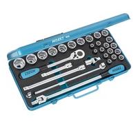 HAZET Jeu de clés à douilles 905 ∙ Carré creux 12,5 mm (1/2 pouce) ∙ Profil Traction à 6 pans extérieurs ∙ Nombre d'outils : 30 HAZET Quantité:1