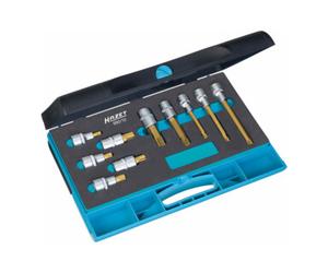 HAZET Jeu de douilles mâles 990/10 ∙ Carré creux 12,5 mm (1/2 pouce) ∙ Profil denture multiple intérieur XZN ∙ Nombre d'outils : 10 ∙ M8 - M16 HAZET Quantité:1
