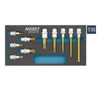 Hazet Jeu de douilles mâles - Carré creux 12,5 mm (1/2 pouce) - Profil denture multiple intérieur XZN - Nombre d'outils: 10 - 163-221/10