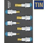 Hazet Jeu de douilles mâles (XZN) - Carré creux 12,5 mm (1/2 pouce) - Profil denture multiple intérieur XZN - Nombre d'outils: 7 - 163-243/7