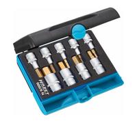 HAZET Jeu de douilles tournevis 6 pans, revêtement TiN, carré 1/2 pouce 9 pièces HAZET Quantité:1
