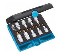 HAZET Jeu de douilles tournevis revêtement TiN pour TX, carré 1/2 pouce 9 pièces HAZET Quantité:1