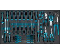 HAZET Jeu de tournevis 163-604/34N, 34 pièces, PH00-PH2, T8H-T45H, à fente, cruciforme, Tamper Resistant TORX, incl. tournevis HEXAnamic, pinces et outils électroniques