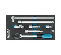 HAZET Jeu d'outils d'entraînement, Carré femelle (Robertson) 12,5 = 1 / 2 ″, 8 pièces 163-475/8 ∙ Carré massif 12,5 mm (1/2 pouce) ∙ Nombre d'outils : 8 HAZET Quantité:1