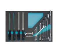 HAZET Jeu d'outils HAZET, double ourche, limes 163-55/15 15 pièces Quantité:1