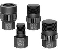 HAZET Kit d'adaptateurs pour injecteur 9098/4, 4 pièces, pour extracteur à percussion 9098/24, filetages M25 x 1, M16 x 1, M27 x 1