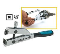 Hazet Pince de serrage pour soufflets d'essieu - Carré creux 10 mm (3/8 pouce) - Longueur totale: 178 mm - 1847