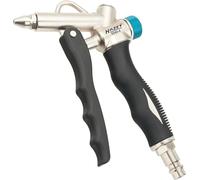 HAZET Pistolet de soufflage 2 voies 9040-4 - Raccord d'air sur la tête ou la poignée, pour éliminer les salissures fines dans les endroits difficiles d'accès - avec boîtier robuste en aluminium