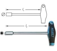 Hazet pour l'atelier Tournevis à douille Taille (métrique): 6 mm Longueur de la lame: 230 mm