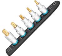 HAZET 990-SR/5 SmartRail ∙ Connecteur de câble en plastique flexible ∙ Carré creux 1/2 pouce (12,5 mm) ∙ Profil avec rainurage interne XZN ∙ M6 ∙ M8 ∙ M10 ∙ M12 ∙ M14 ∙ Nombre d'outils : 5
