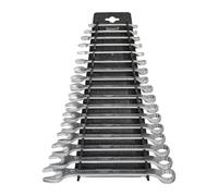 HAZET Jeu de clés mixtes 603/17H I 17 outils, sortie : hexagone double extérieur, ouverture de clé : 6-24 mm, corps de clé mixte mince avec profil en T double extra-stable'.