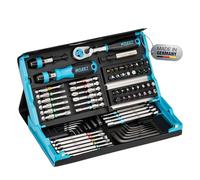 HAZET Smartcase Jeu d'embouts 2200SC-31 I 73 pièces, entraînement : 1/4 pouce, un maximum d'outils dans un minimum d'espace pour une meilleure vue d'ensemble I Jeu d'outils pliable