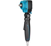 HAZET Twin Turbo Clé à chocs pneumatique 9012ATT | Clé à chocs max. Couple de desserrage 550 Nm| coudée-pour actionner les vissages d'étriers de frein et les cas de vissage difficiles à atteindre