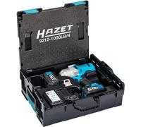 HAZET - Visseuse à choc sans fil 9212-1000LB/4 I Outil de desserrage et de serrage/desserrage de pièces I Jeu de 4 pièces I Couple de desserrage maximum : 1400 Nm I Carré massif 12,5 mm (1/2 pouce)