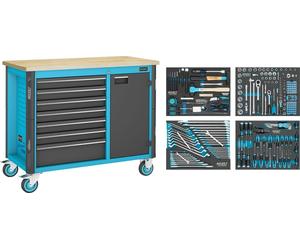 Hazet Wkz.wagen 179NW-7/230 B1150xT600xH964mm 450kg 7 Schubl.230-tlg.Stahlbl - 179NW-7/230