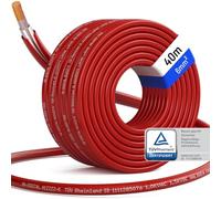 hb-digital 40m Câble solaire 6mm² Photovoltaïque H1Z2Z2-K - Certifié TÜV Rheinland - Résistant aux UV Flexible 1500V Cable PV pour Panneau solaire Régulateurs de charge Onduleurs - Rouge