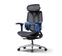 Hbada E3 Air 2026 Chaise de Bureau Ergonomique, Soutien Lombaire 3 Zones, Appui-Tête & Accoudoirs 4D Améliorés, Inclinaison 140°, Maille Respirante (Noir, sans Repose-Pieds)