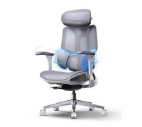 Hbada E3 Air 2026 Chaise de Bureau Ergonomique, Soutien Lombaire 3 Zones, Appui-Tête & Accoudoirs 4D Améliorés, Inclinaison 140°, Maille Respirante (Blanc)