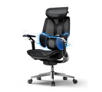 Hbada E3 Pro Édition 2026 Fauteuil de Bureau Ergonomique, Support Lombaire Dynamique 3 Zones, Accoudoirs 720°, Certifié IGR/BIFMA, Idéal Mal de Dos & Télétravail (Noir Absolu, sans Repose-Pieds)