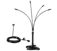 Hbbgdiy Brumisateurs Debout pour terrasse extérieure avec Hauteur réglable et Ligne d'eau de 26 Pieds, système de brumisation Portable pour Le Refroidissement du Jardin, brumisateur Jardin pour Porch