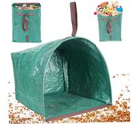 Hbbgdiy Grand Sac collecteur de Feuilles de 150 L avec poignée 23 x 22 x 17 Pouces, Sac à déchets Jardin réutilisable et Robuste pour la Collecte des Feuilles pelouse, Le Nettoyage la Cour, Le