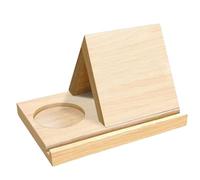 Hbbgdiy Petite bibliothèque en Bois Naturel, Porte-Livre Triangulaire avec Porte-gobelet, Mini bibliothèque décorative pour Le Bureau à Domicile, la et Les Amateurs de Livres