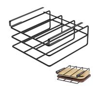 Hbbgdiy sous réservoir de Planche à découper Armoire Rack en métal 10.4x11.8x2.4In Organisateur de Sauvegarde l'espace pour hacher Les couvercles Rangement des couvercles