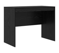 HBBMGYD Bureau Bois d'ingénierie Chêne Noir 100 x 50 x 76 cm | Plateau stable, entretien par chiffon humide, style scandinave, usage quotidien
