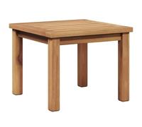 HBBMGYD Table Basse Extérieure en Teck Massif 45 x 45 x 36 cm | Bois noble, assemblage rapide à deux, usage jardin terrasse, esthétique intemporelle, design épuré