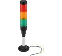 HBJD-DWA3RYG230B - Feu de signalisation, buzzer, rouge/jaune/vert, LED, 230 V AC