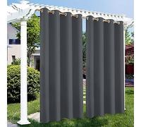 HBLIGHT Rideau Imperméable Extérieur，Fait sur Mesure Rideau pour Pergola,Isolation Thermique, Coupe-Vent Rideaux occultants Convient pour Les Jardins, Pavillons,Terrasse-1 pièce，24 Couleurs