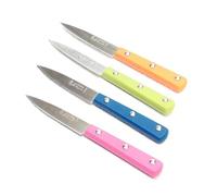 HCIA Lot de 4 Couteaux la Fourmi Manche Plastique Couleur Assortis
