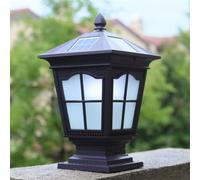 HCIPJQY Lampe Sur Poteau Électrique Industrielle Européenne Avec Allumage/extinction Automatique - Borne Lumineuse Extérieure En Aluminium - Luminaire D'éclairage Public Pour Jardin, Cour Ou