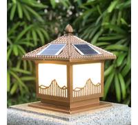 HCIPJQY Lampes Solaires De Jardin, Finition Dorée, Lampadaires À Intensité