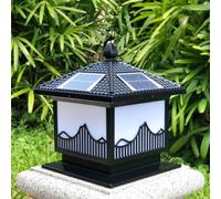 HCIPJQY Lampes Solaires De Jardin, Finition Dorée, Lampadaires À Intensité