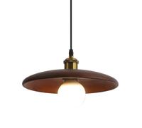 HCIPJQY Luminaire Suspendu en Bois pour La Cuisine des Maisons Lampes Suspendues À Dôme Minimaliste Luminaire De Plafond Suspendu Marron pour Salle À Manger, Chambre À Coucher, Douille E27