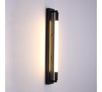 HCZKIUJY Applique Murale LED, Barre d'éclairage Murale allongée, 9 W, Style Industriel Moderne, luminaires muraux d'intérieur de Style Antique, Abat-Jour en Acrylique Blanc, appli(Dark-3000K)