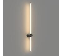 HCZKIUJY Applique Murale LED linéaire en cuivre, Applique Murale d'intérieur à Longue Bande, Style Minimaliste Moderne, Lampe Murale de Couloir, Barre linéaire Noire, Lampe de sal(Dark-XLarge)