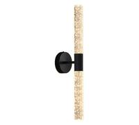 HCZKIUJY Applique Murale LED Moderne 14 W, luminaire Mural Moderne et Simple en Cristal à Bulles pour Salle de Bain, Applique Murale allongée pour Salon, Chambre, Chevet, Couloir (Black-White Light)