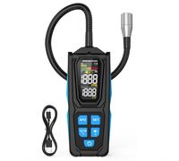 HD02C Détecteur de fuite numérique multi-gaz testeur pour R22 R32 R134a 0,5 g Sensibilité triple alarme 270 mm Tuyau flexible Construction ABS Couleur noire pour interrupteur celsius Fahrenheit