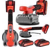 HDeye Ventouse vibrante pour niveler les carreaux 21V, 5 niveaux de vitesse, 130 mm, 2 batteries