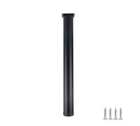 HDEYRSX 1 Pièces Pied de Meubles Réglables Jambe de Table Patte de Support en Fixation en Métal pour Bureau Table Basse Comptoir de Bar et Plan de Travail,avec Vis (120cm,Noir)
