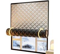 HDEYRSX Kit de film d'isolation thermique pour fenêtre,Pour l'hiver et l'été,Résistant aux intempéries,Anti Froid,Rideau Coupe-vent Pour Chambre à Coucher De Salon,Auto-adhésif (120cm x 220cm)