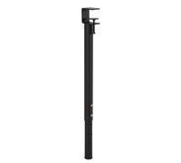 HDEYRSX Pieds de Serrage de Table Forme de F,Pieds de Table Réglables,Pattes de Meubles Télescopique,pour Bureau Console de Meubles de Table Basse Bricolage,sans Perçage (1 Pcs,Noir)